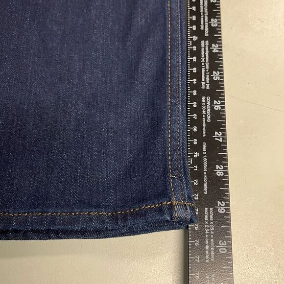 LEE Women’s MidRise Regular Fit Straight Dark Wash Jeans Blue 16 M NEW Inseam 29 - Picture 6 of 11